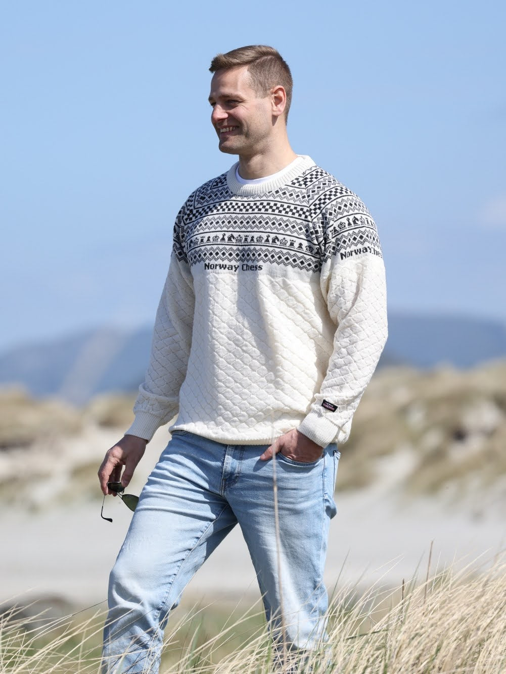 Norway Chess Wool Sweater