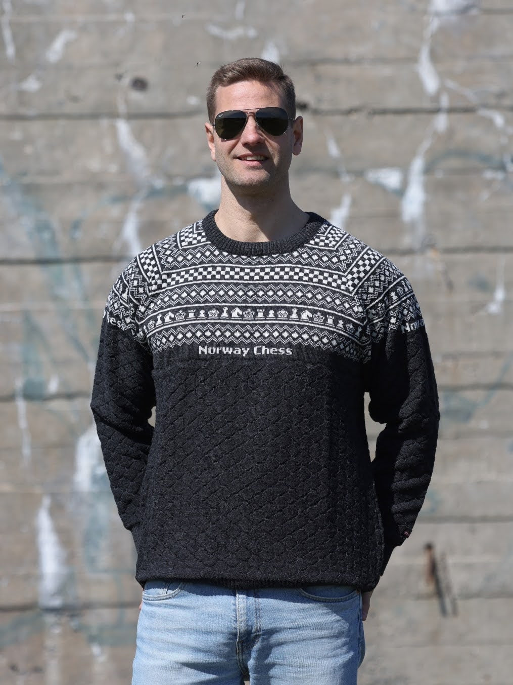 Norway Chess Wool Sweater