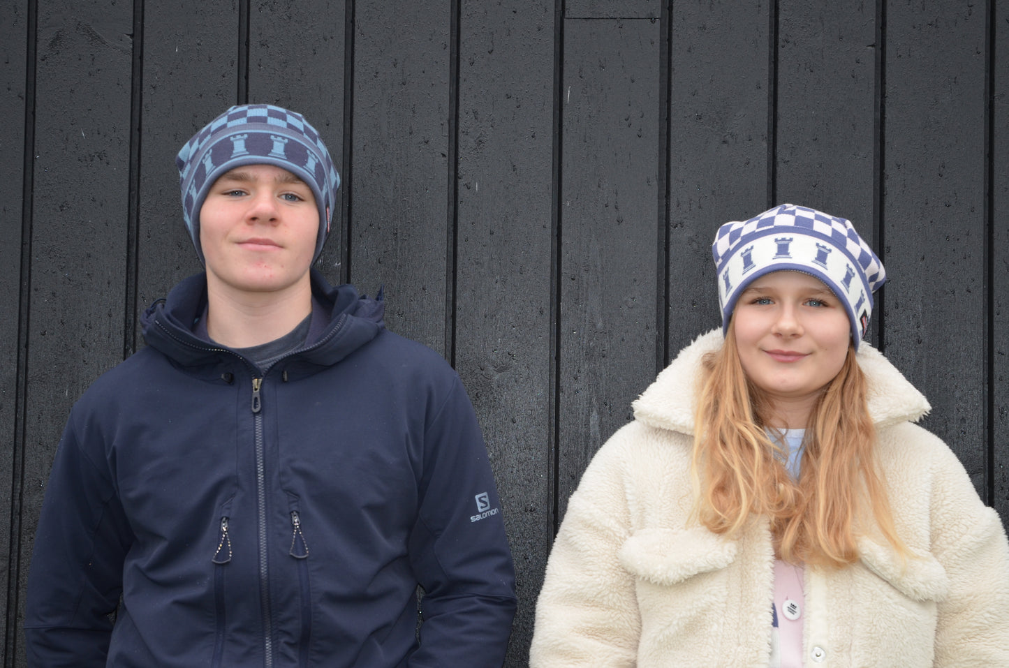 Pink Checkered beanie