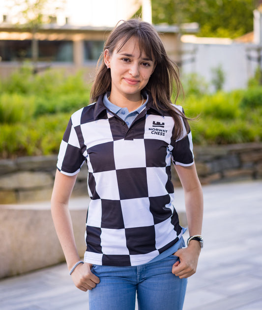 Checkered polo shirt